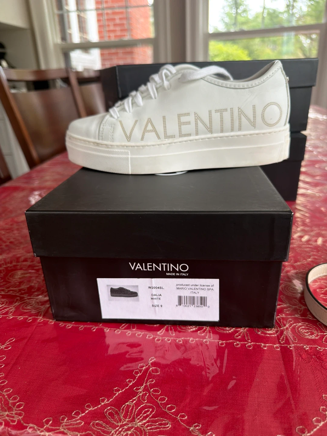 Valentino Dalia White Sneakers - Size 9