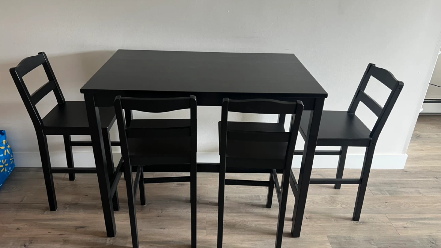 IKEA HÄGERNÄS Bar Table and 4 Stools - photo 2