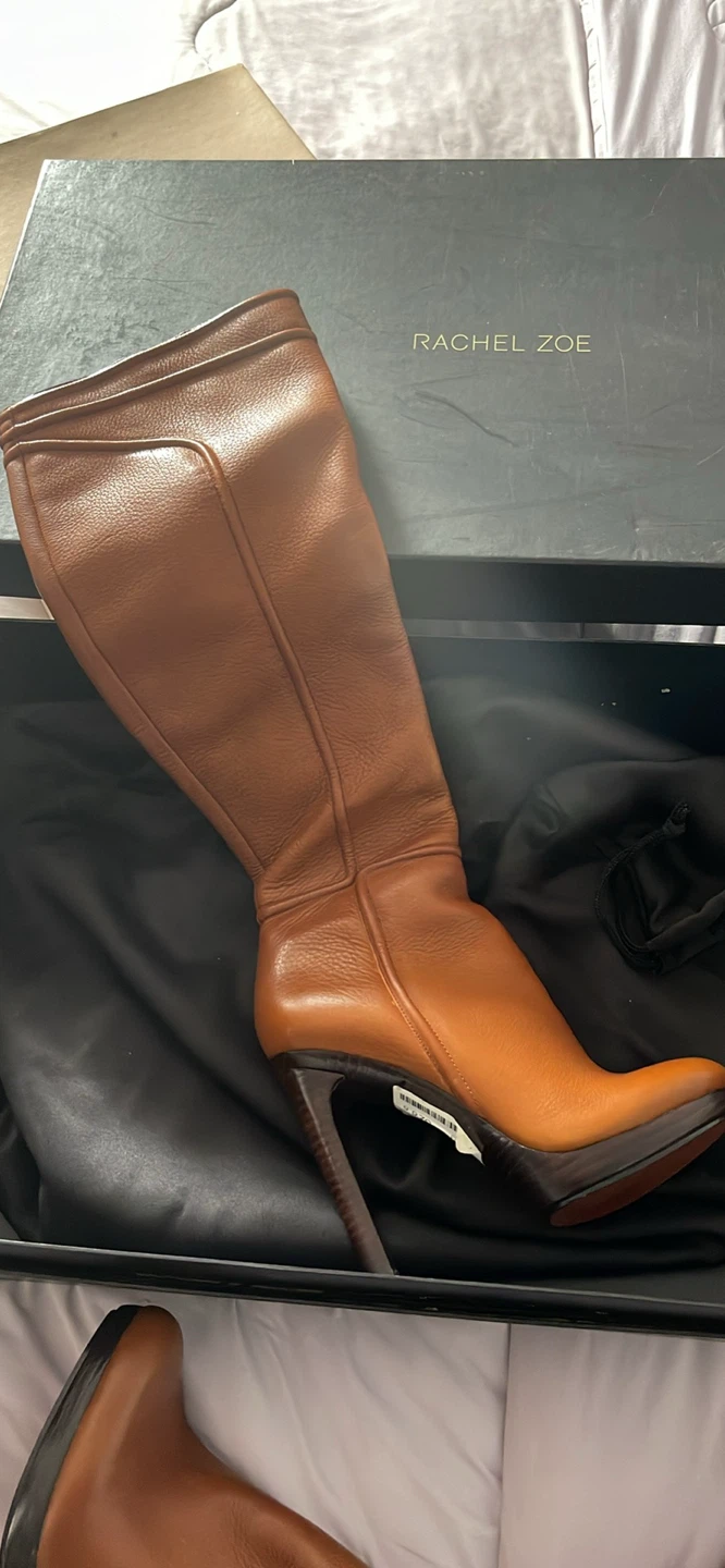 Rachel Zoe Brown Leather Knee-High Boots