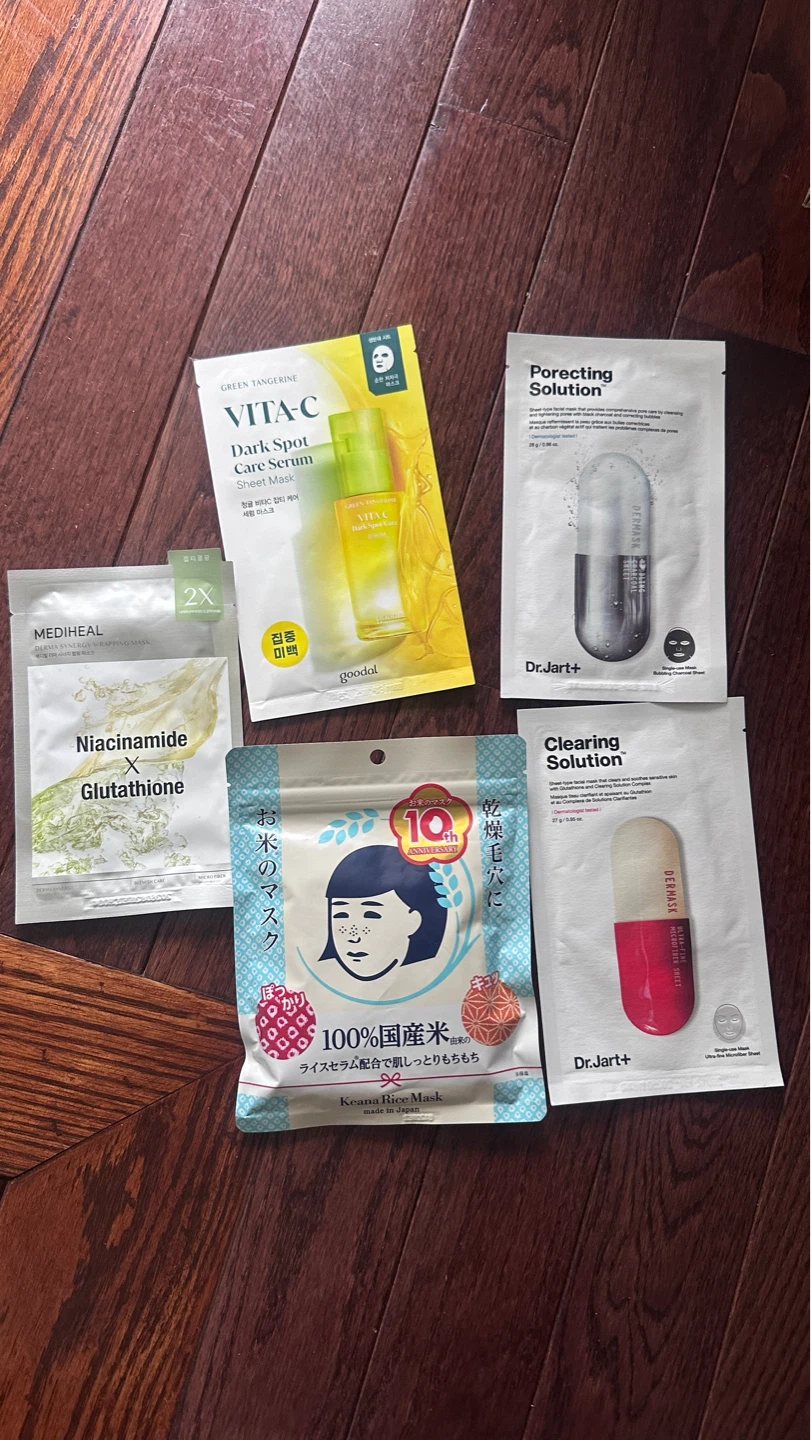 Sheet Mask Bundle: Dr.Jart+, Goodal, Mediheal, Keana Rice