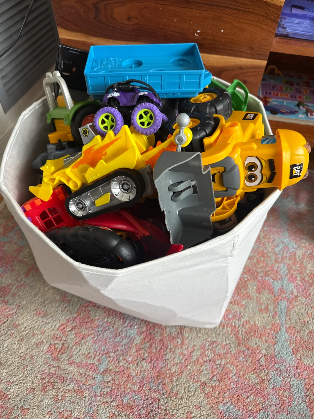 Bundle of Toy Construction Vehicles