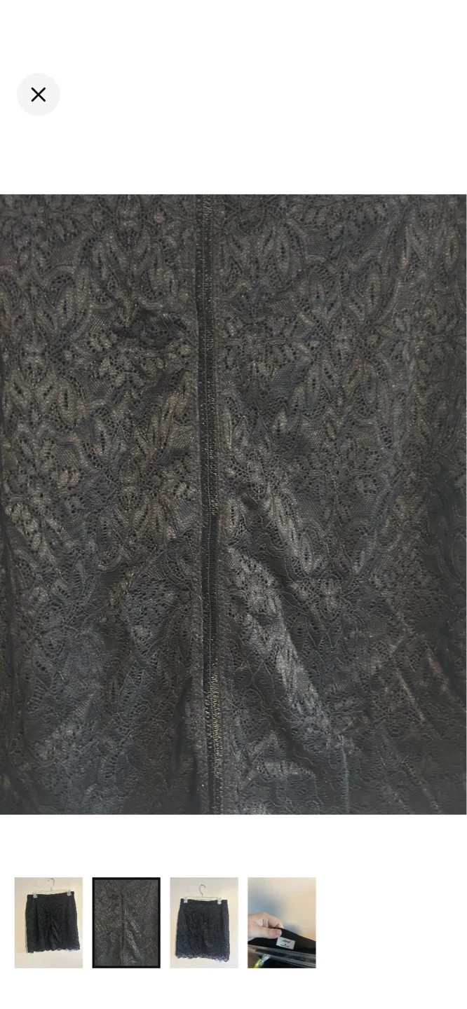 Wilfred Black Lace Mini Skirt Size 10 - photo 2