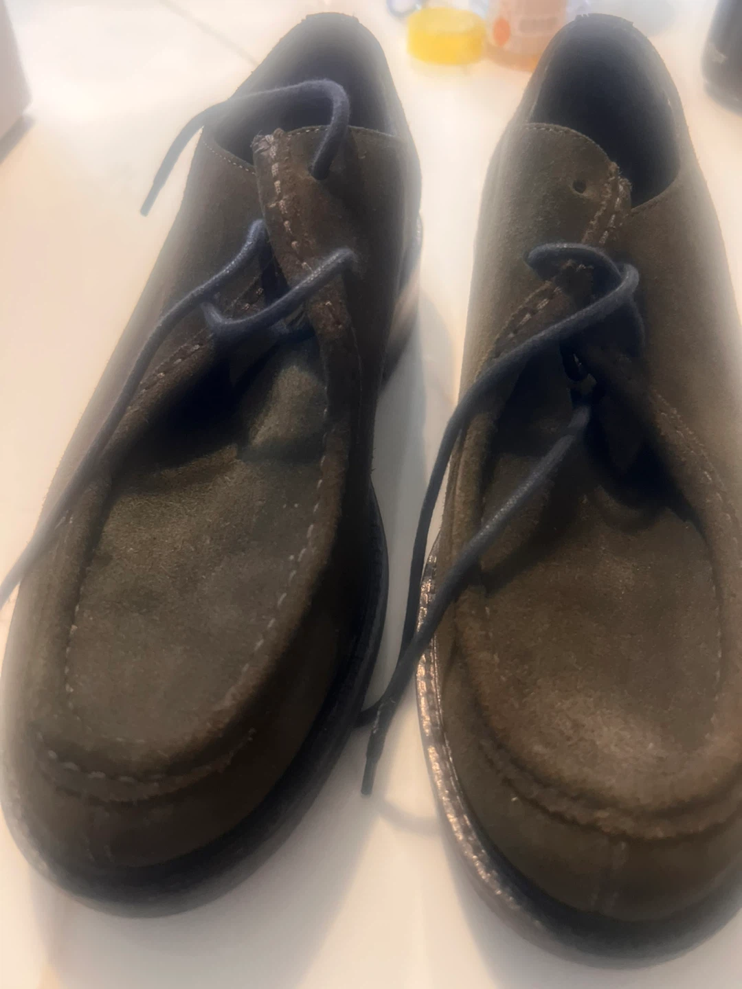 Men's Brown Suede Lace-Up Shoes - photo 3