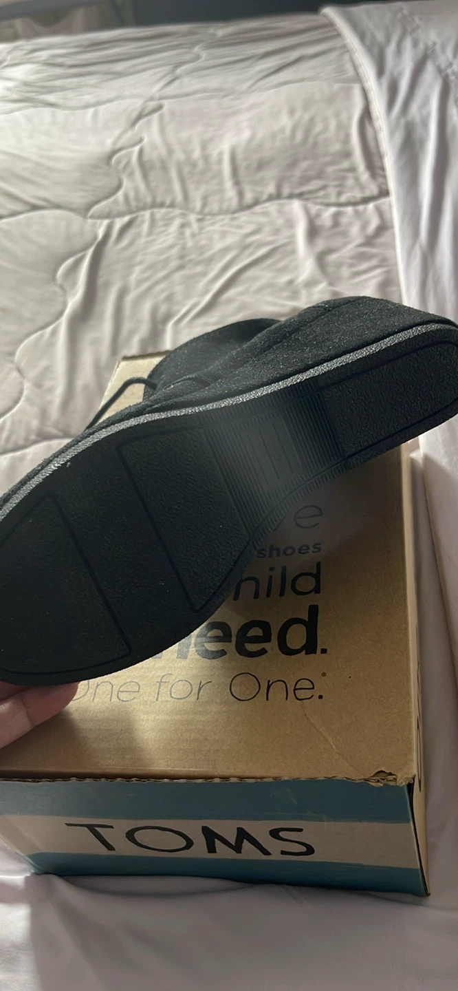 TOMS Desert Wedge Black Suede Boots - Women's Size 6.5 - photo 2