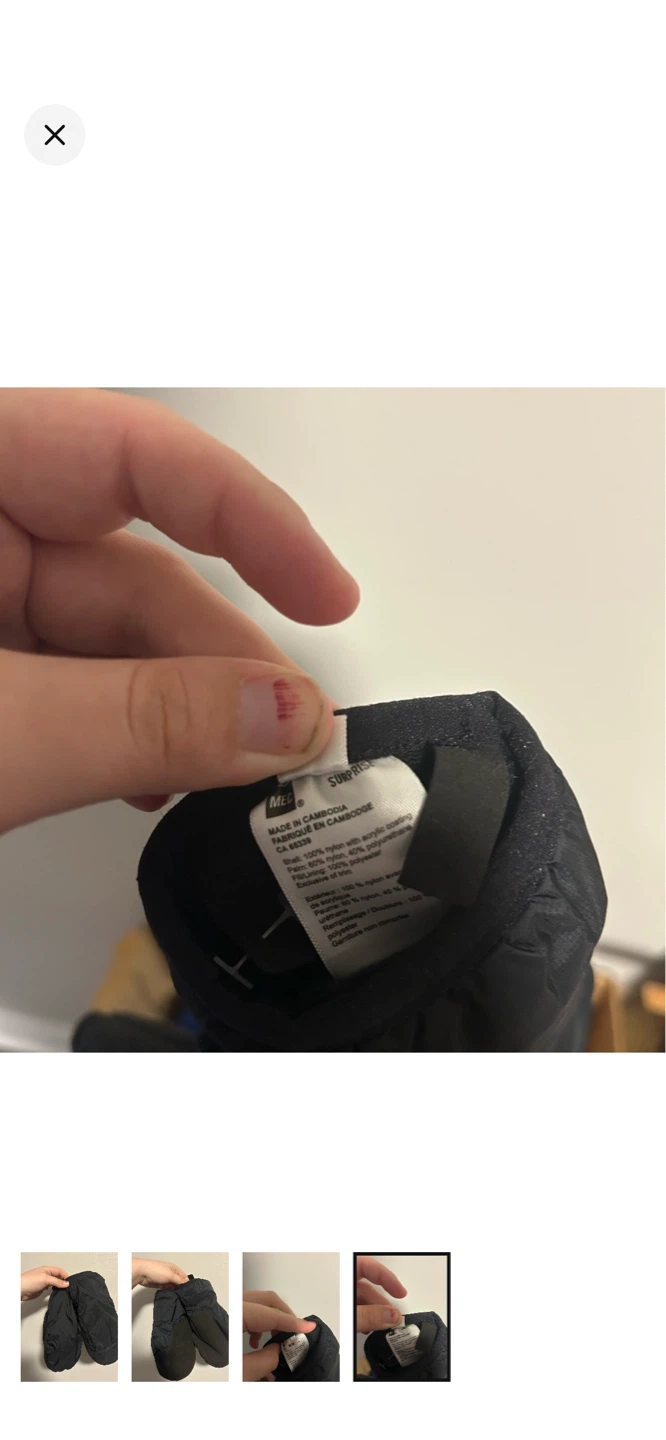 Mec Black M/M Mittens - photo 4