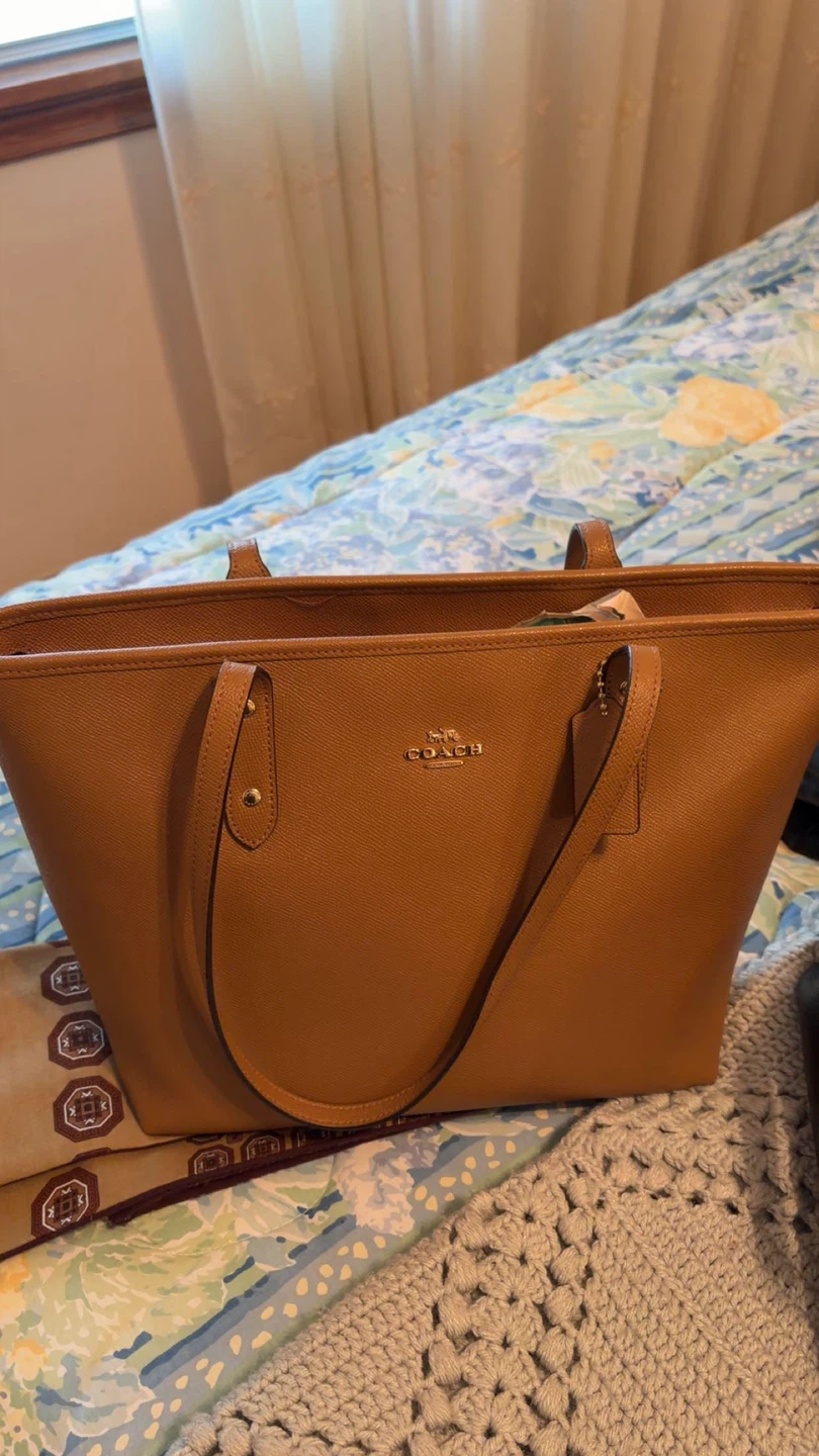 Coach Brown Leather Tote Bag