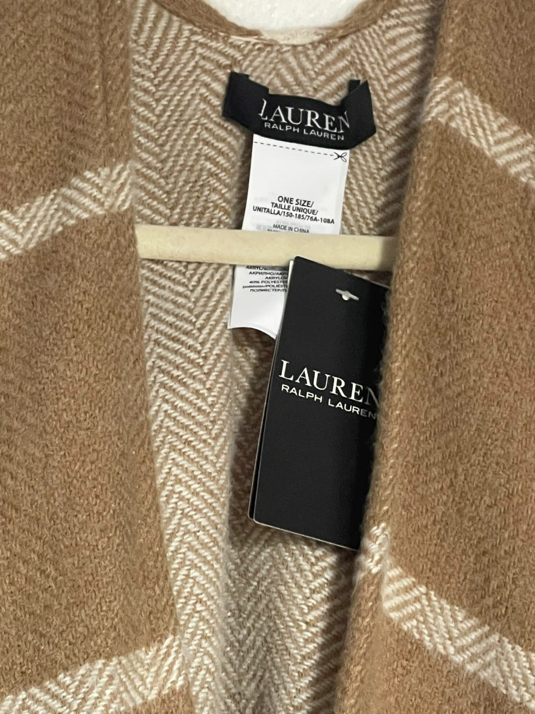 Lauren Ralph Lauren One Size Plaid Wrap Shawl - photo 2