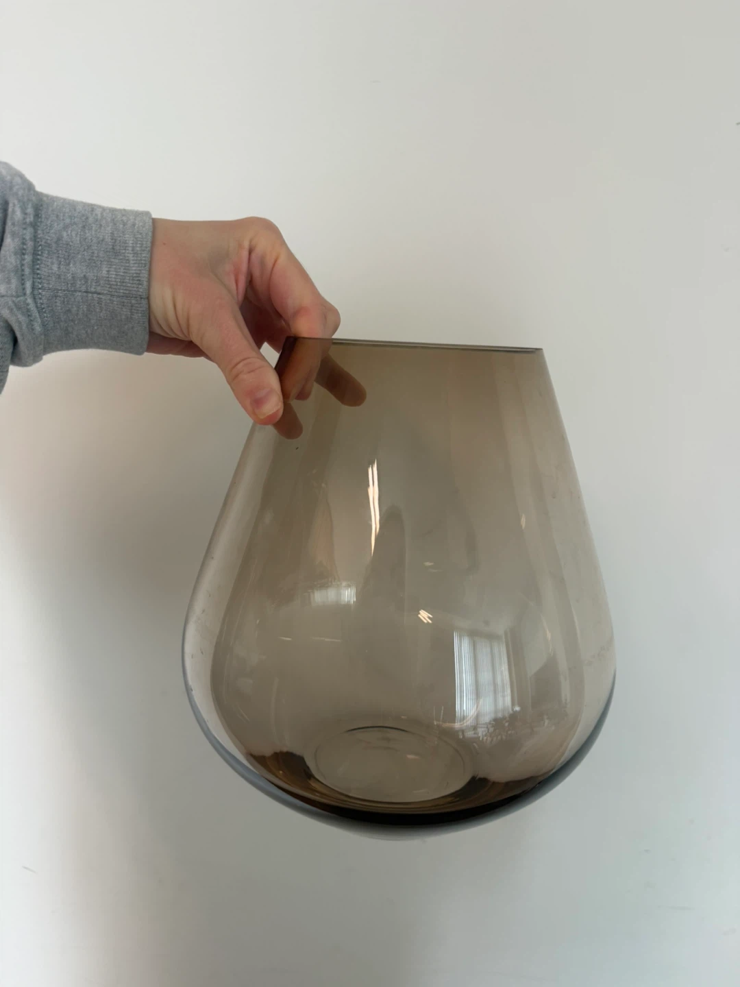 Smoked Glass Vase
