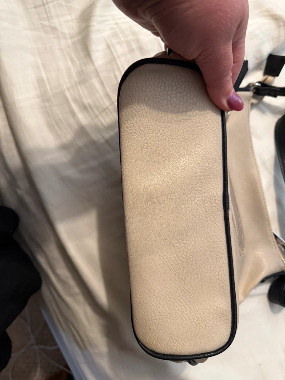 Franco Sarto Tan and Black Crossbody Purse - photo 3