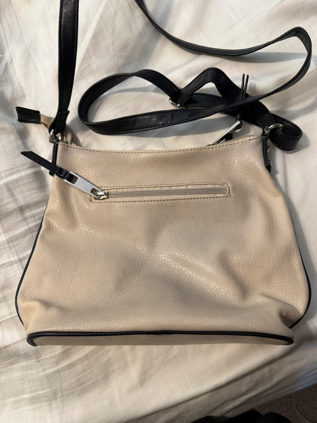 Franco Sarto Tan and Black Crossbody Purse - photo 2