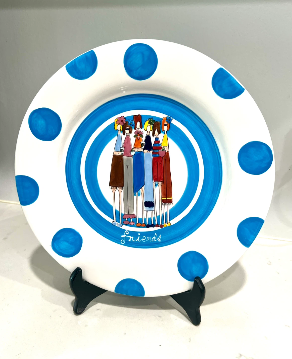 Design Impressions Decorative Plate Friends 11 1/2 " Diameter