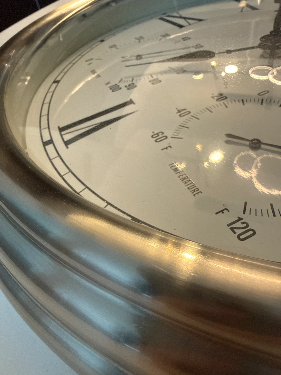 Pottery Barn Wall Clock with Thermometer & Hygrometer - photo 4