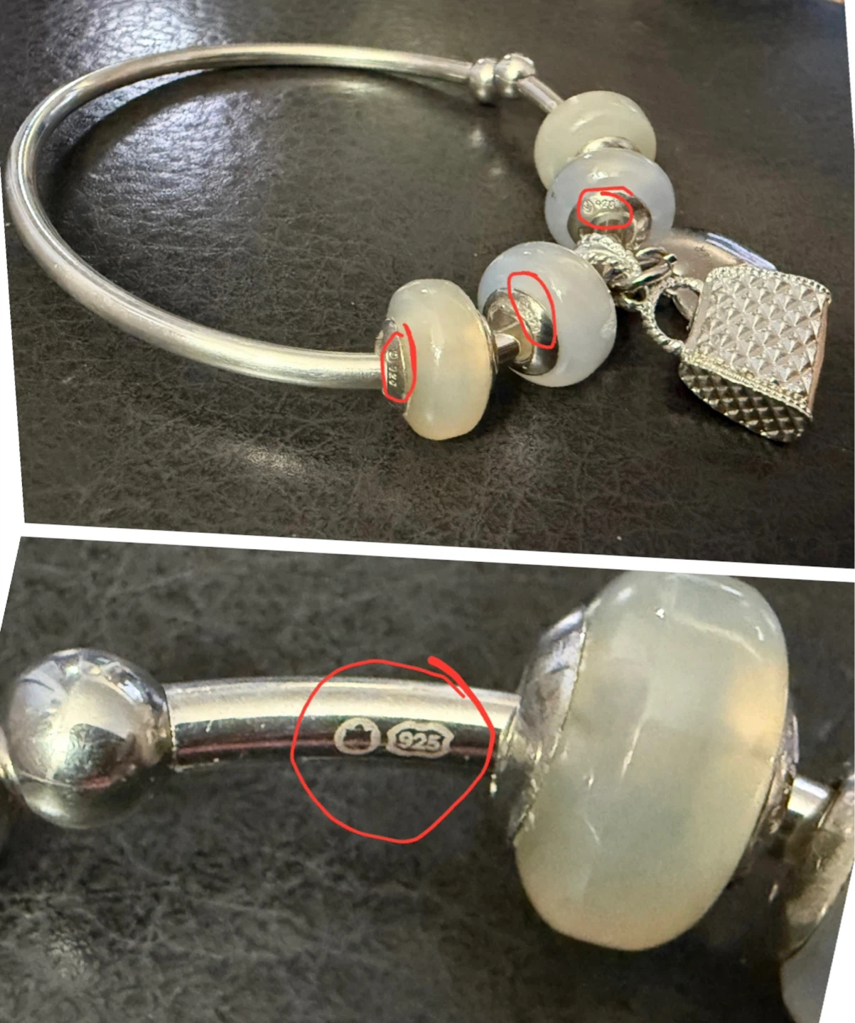 Persona Halia charms bangle Bracelet - Pandora style - photo 4