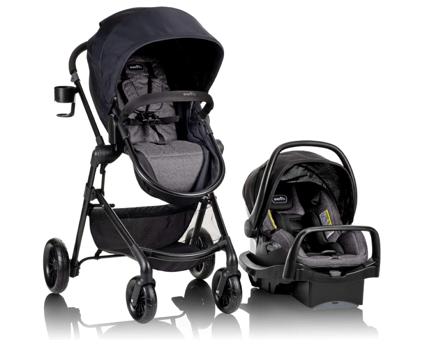 Evenflo Pivot Modular Travel System with LiteMax Infant Car Seat