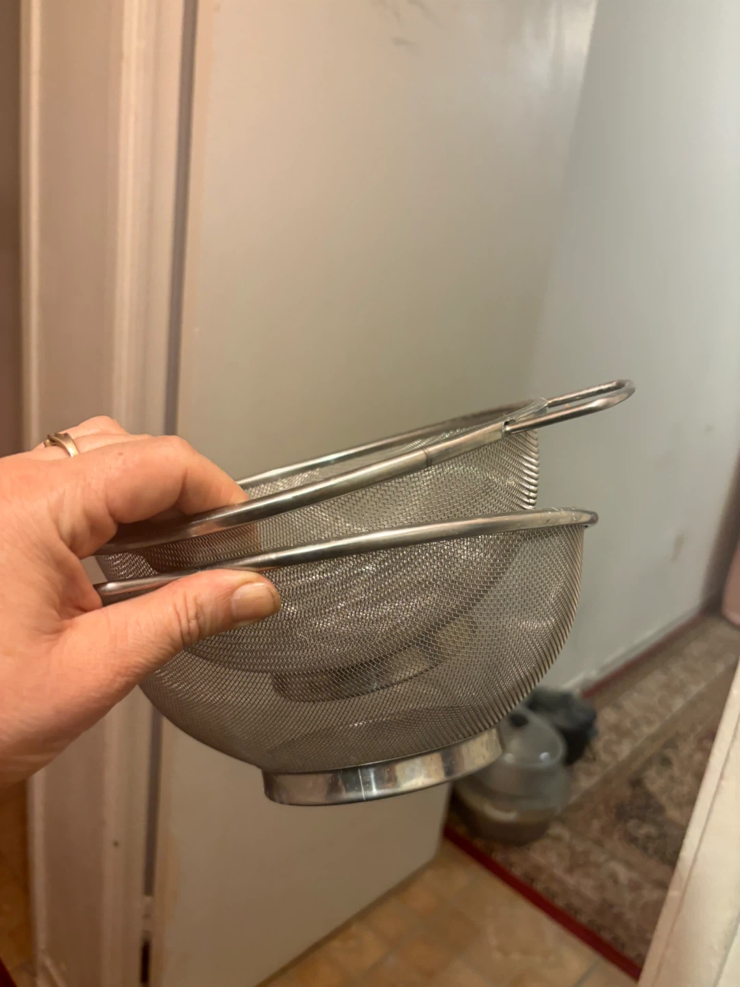 Aluminum Stock Pot with Lid and Stainless Steel Strainers