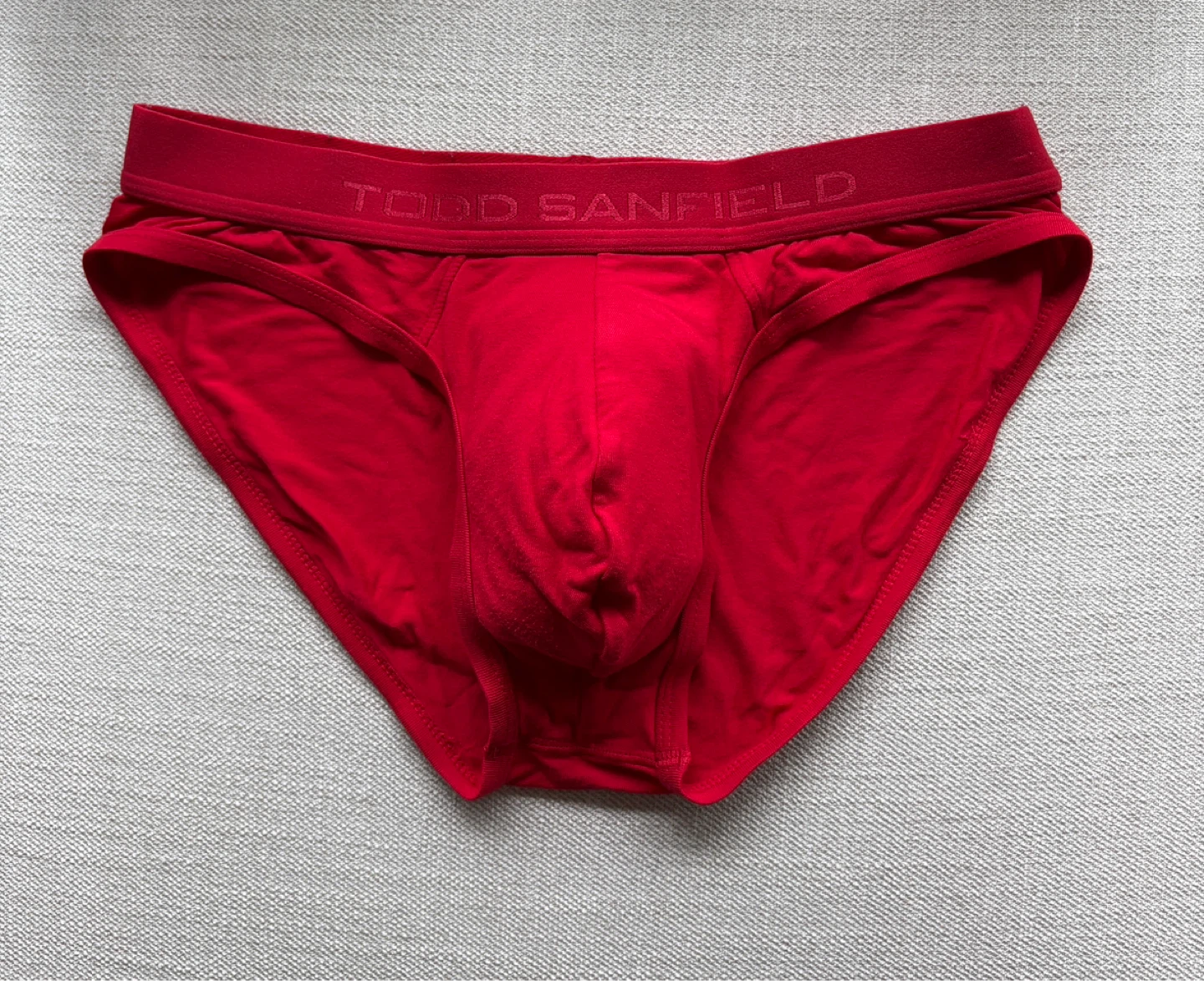 Men’s Underwear - Todd Sanfield Red Modal Briefs