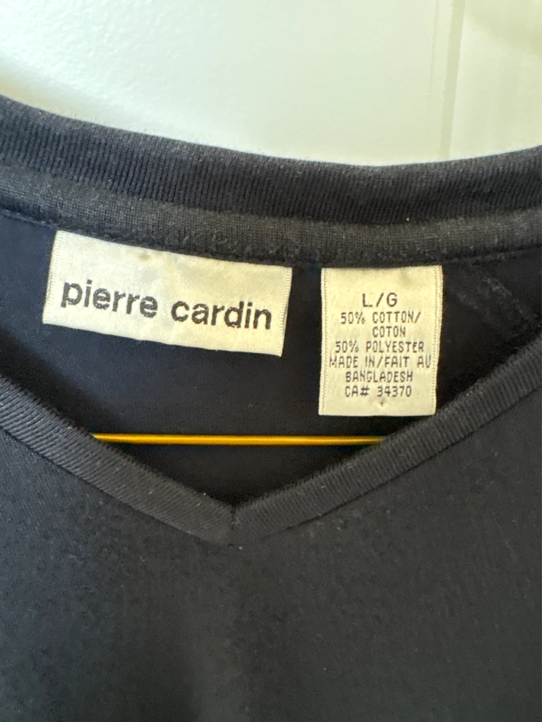Pierre Cardin V-Neck T-Shirt - Navy Blue - Size L/G - photo 2