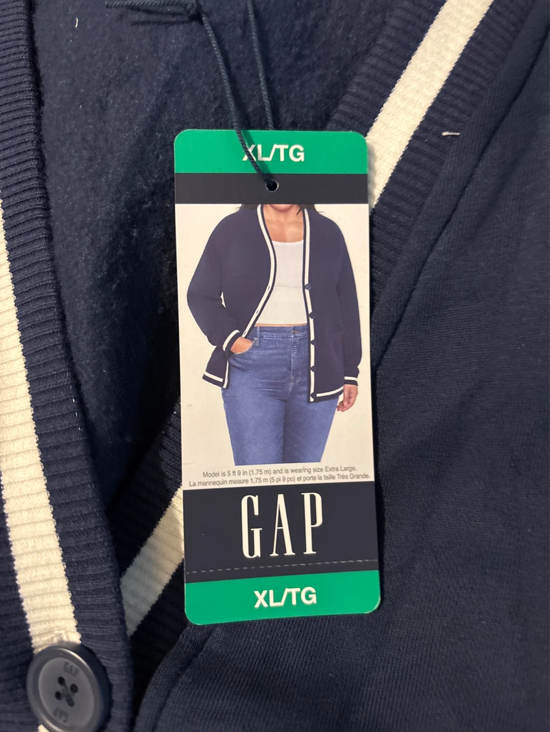 GAP Navy Blue Cardigan XL/TG - photo 2