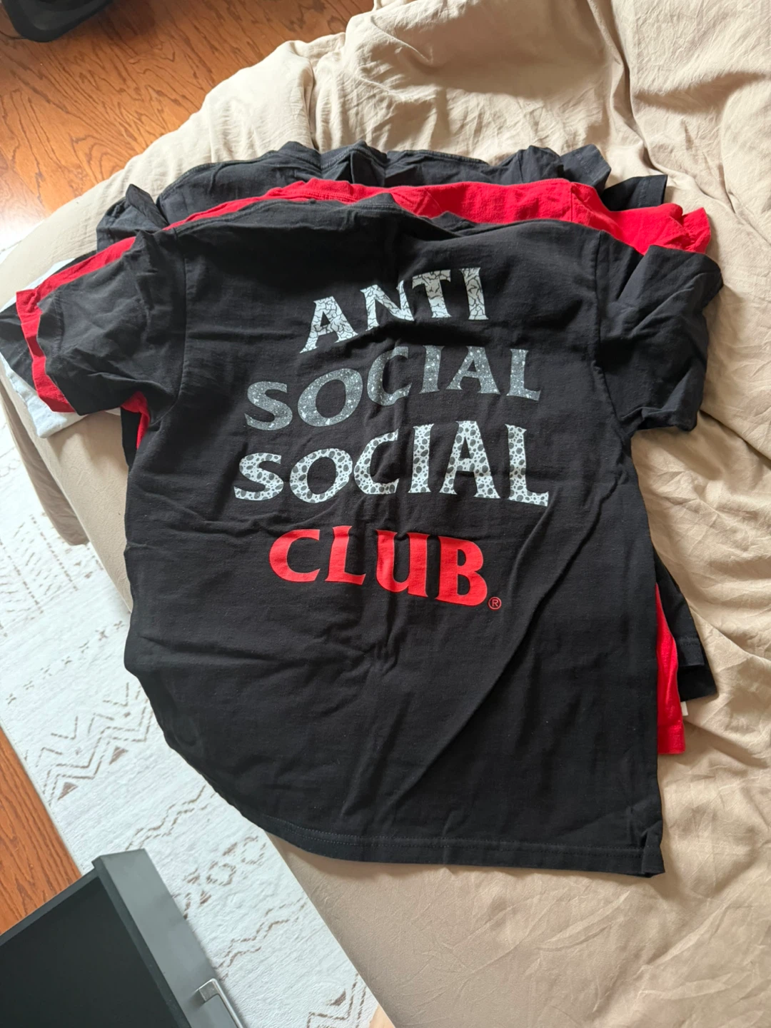 Anti Social Social Club Logo T-Shirt - Black - Size M - photo 2