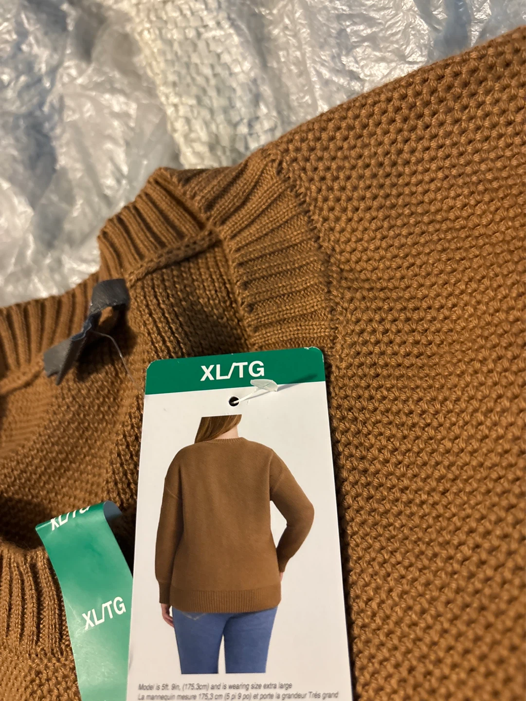 Matty M Brown Knit Sweater XL/TG - photo 3