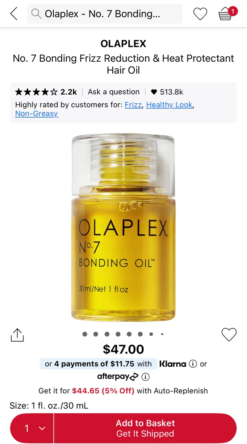 BRAND NEW- Olaplex No. 7 Bonding Oil 30ml / 1 fl oz - photo 2