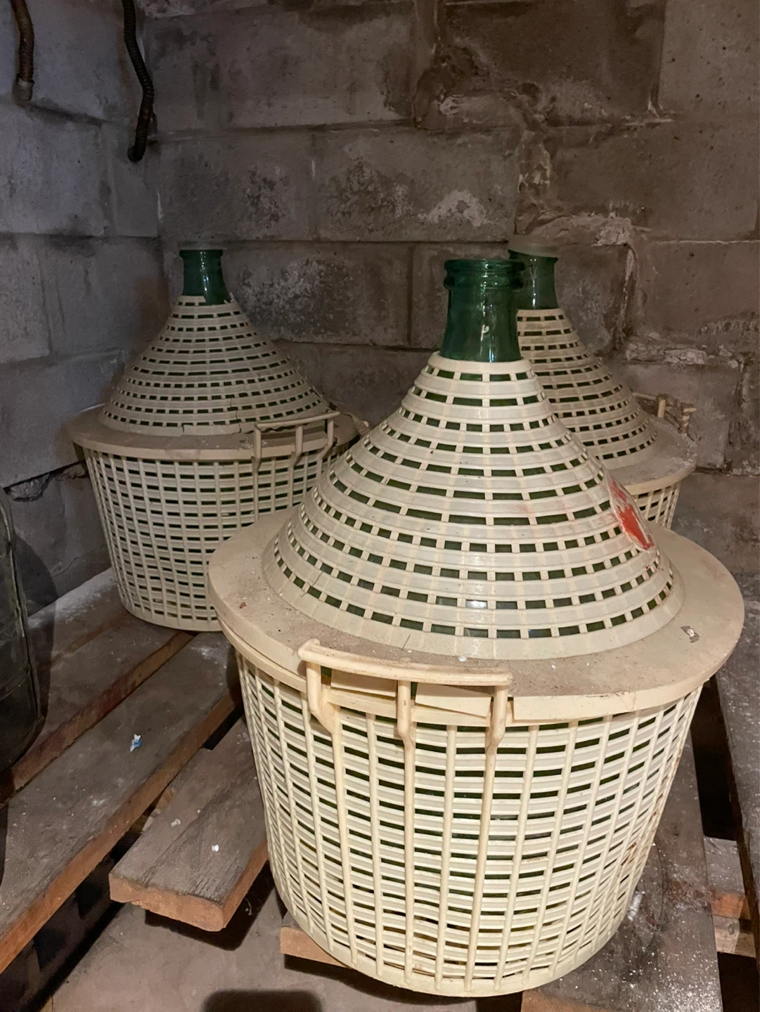 Demijohn Bottle Carboys with Basket Set