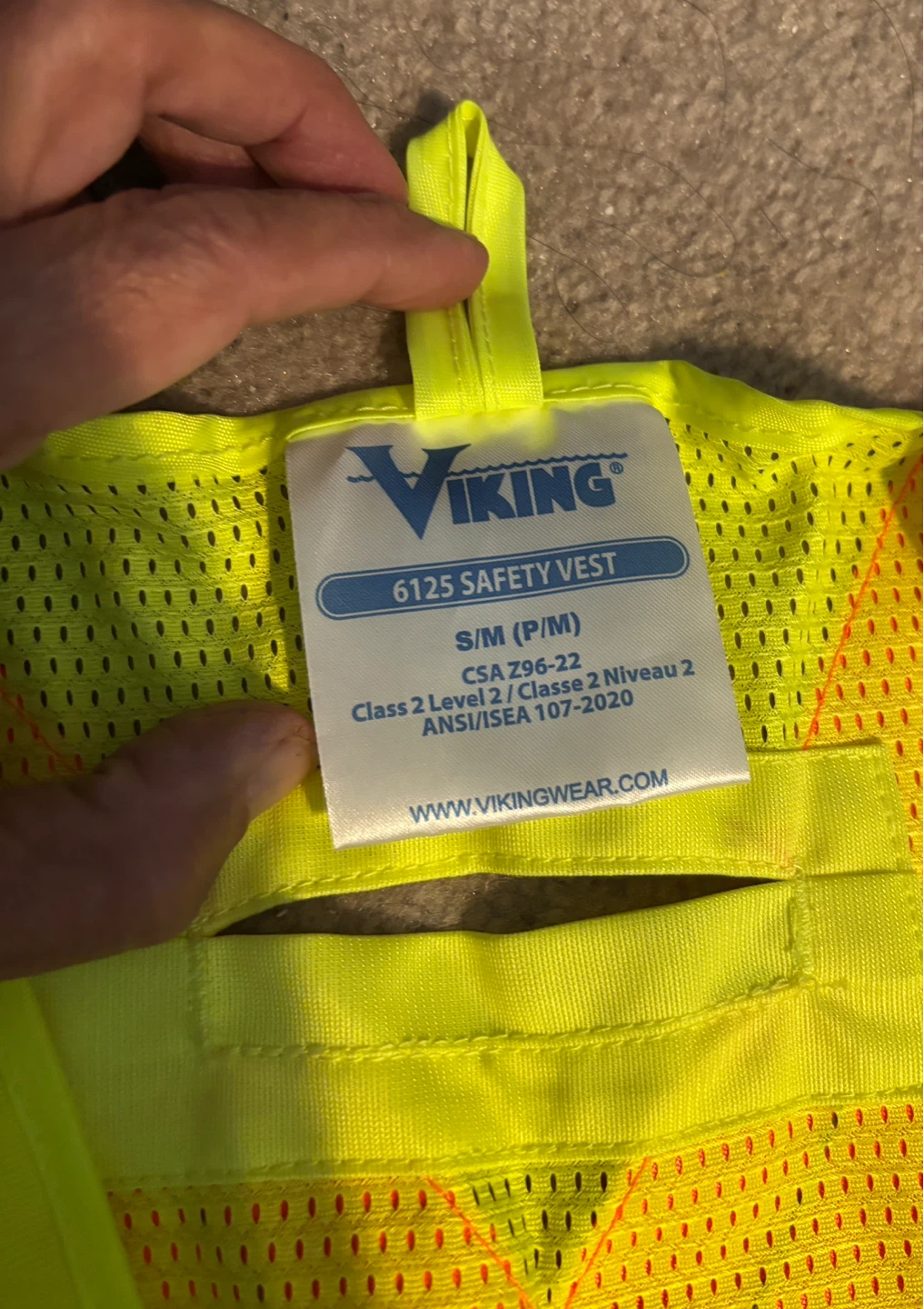 Safety Vests (S/M) Yellow High-Vis Reflective - photo 3
