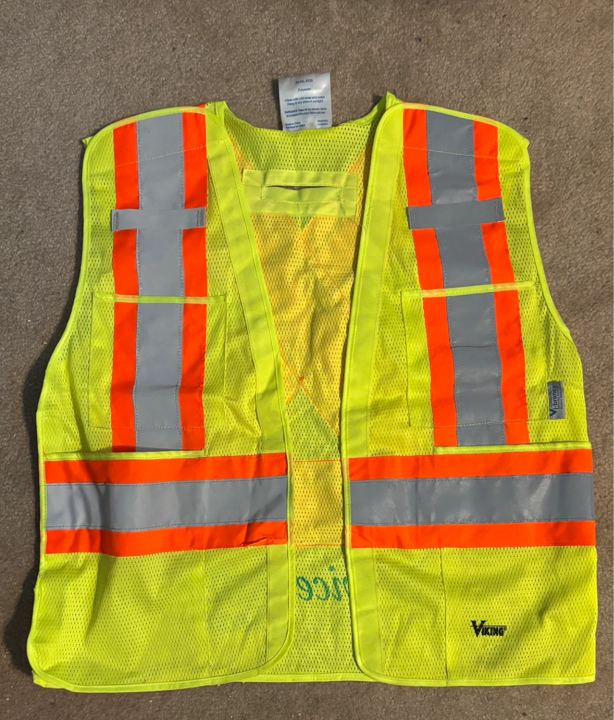 Safety Vests (S/M) Yellow High-Vis Reflective