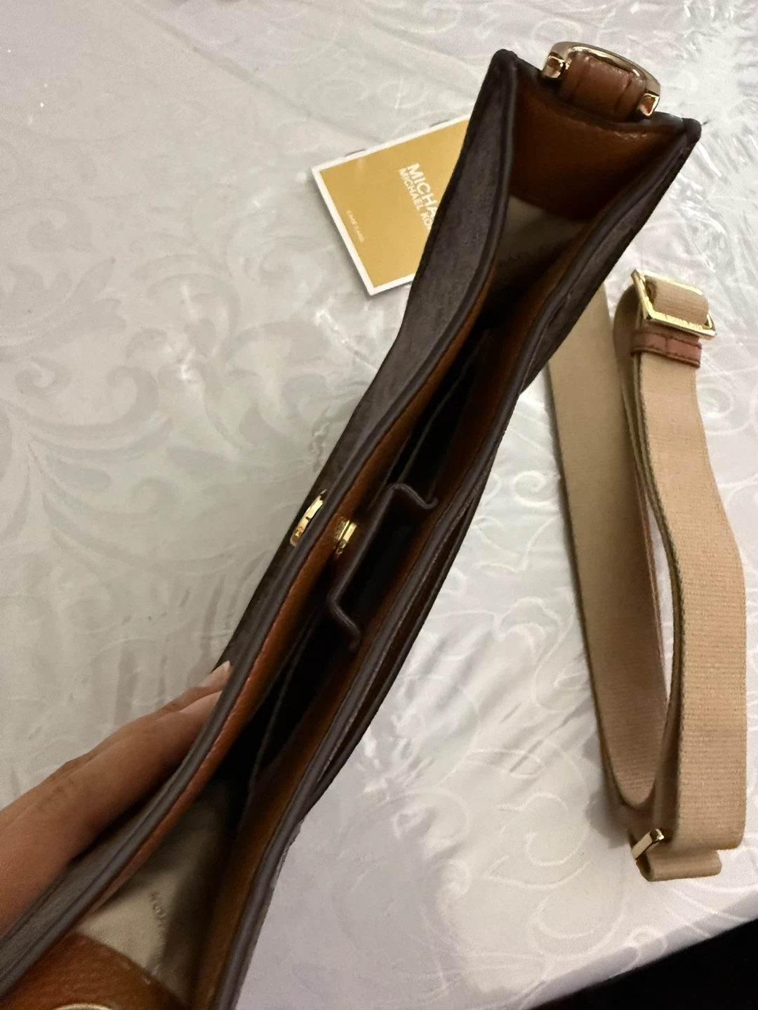 Michael Kors Brown Signature Logo Shoulder Bag - photo 5