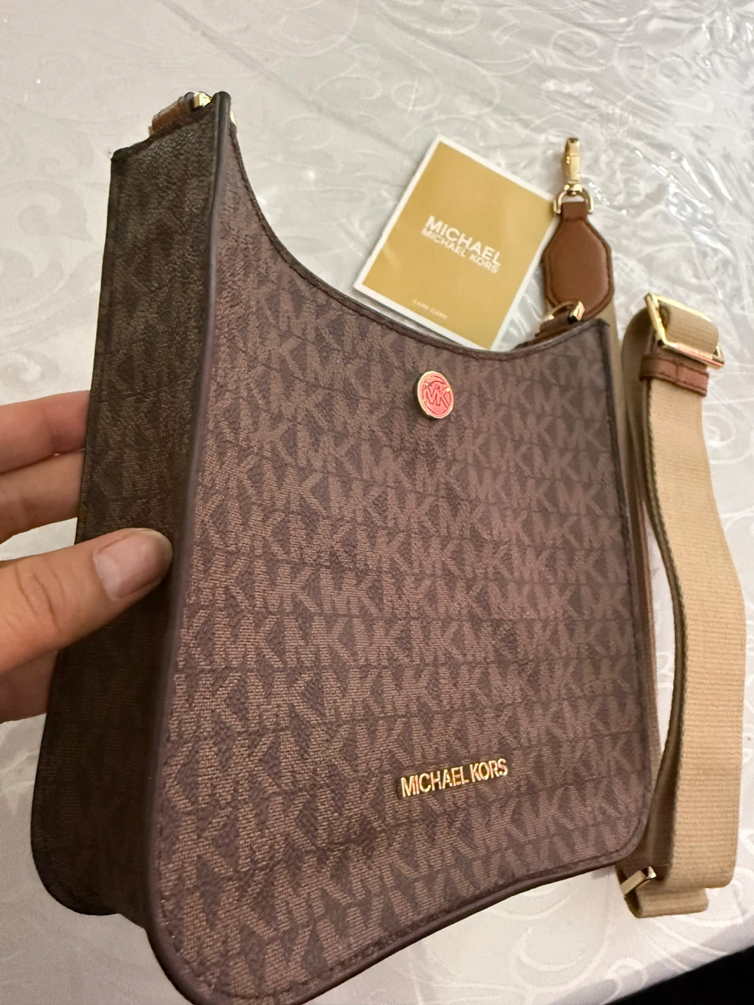 Michael Kors Brown Signature Logo Shoulder Bag - photo 2