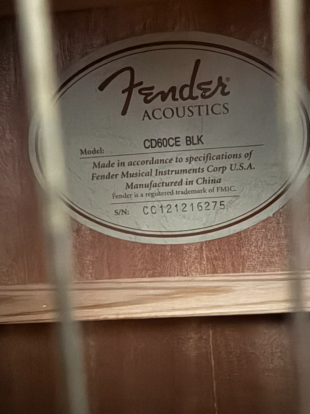 Fender black Acoustic Guitar - photo 2