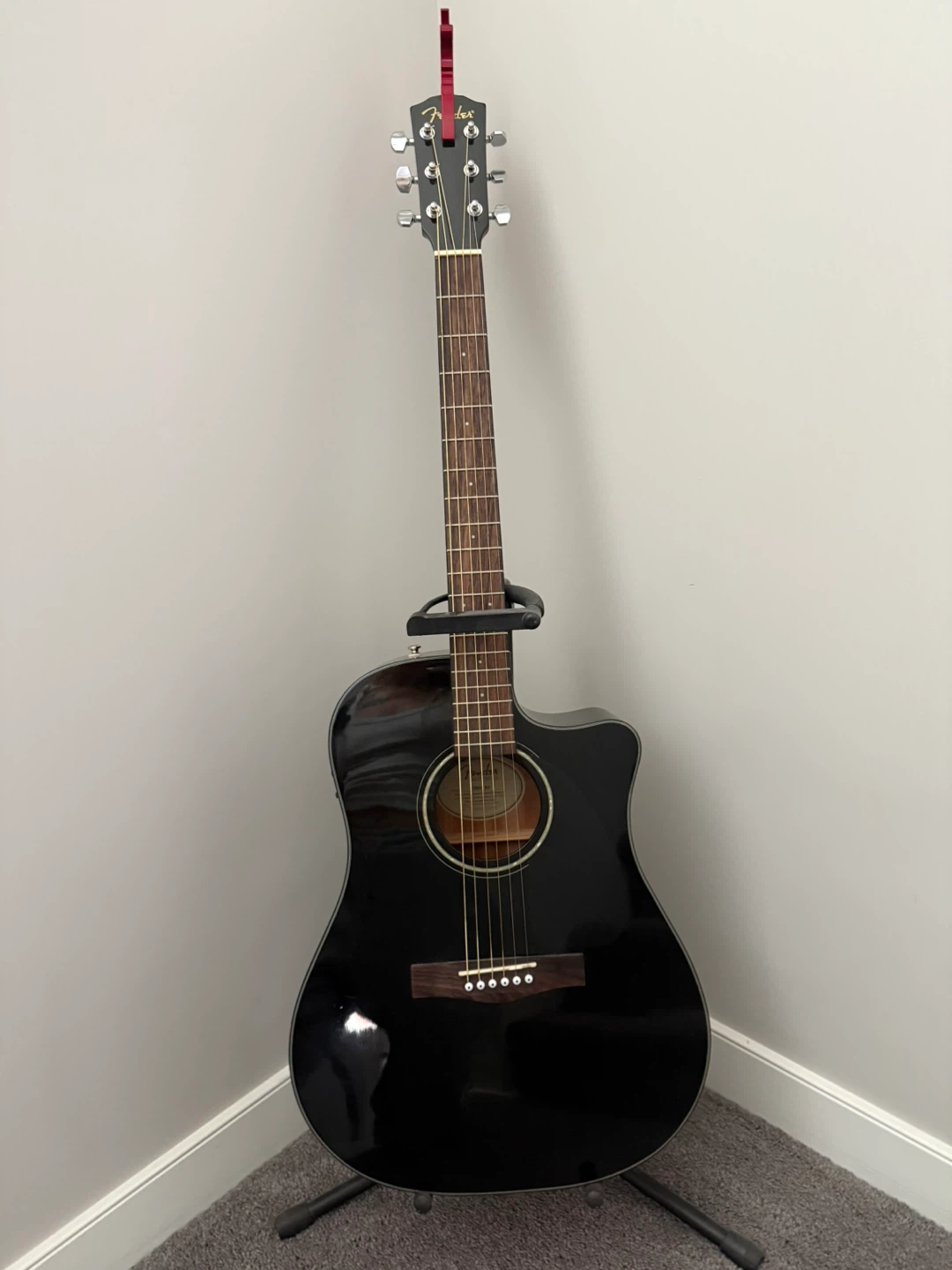 Fender black Acoustic Guitar