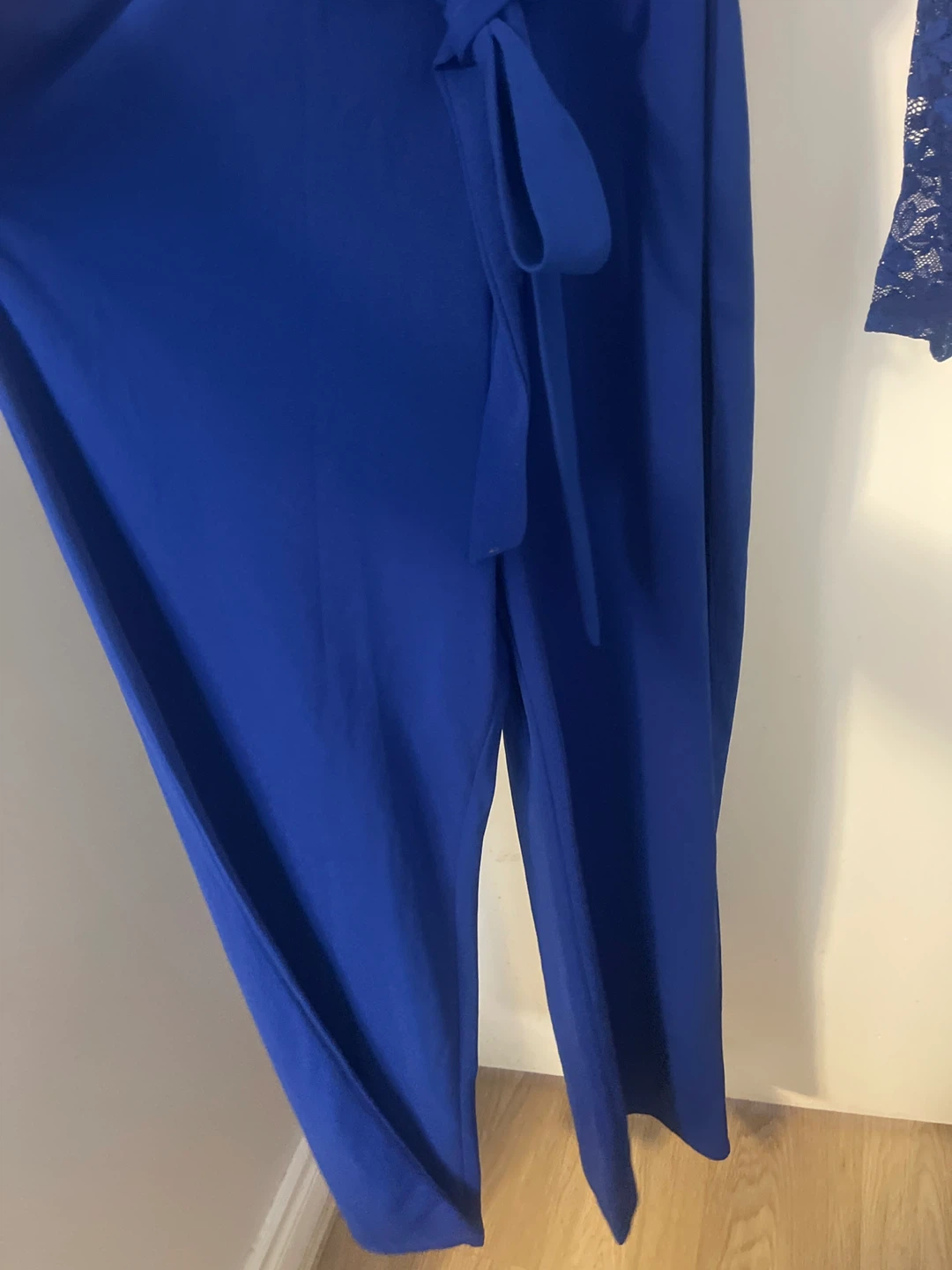 Royal Blue Lace Ruffle Jumpsuit - photo 2