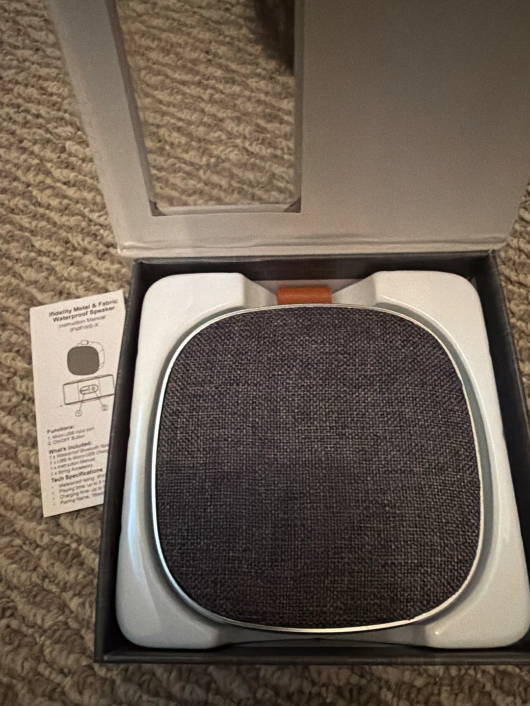 ifidelity Metal & Fabric Waterproof Speaker IFMFWS-X