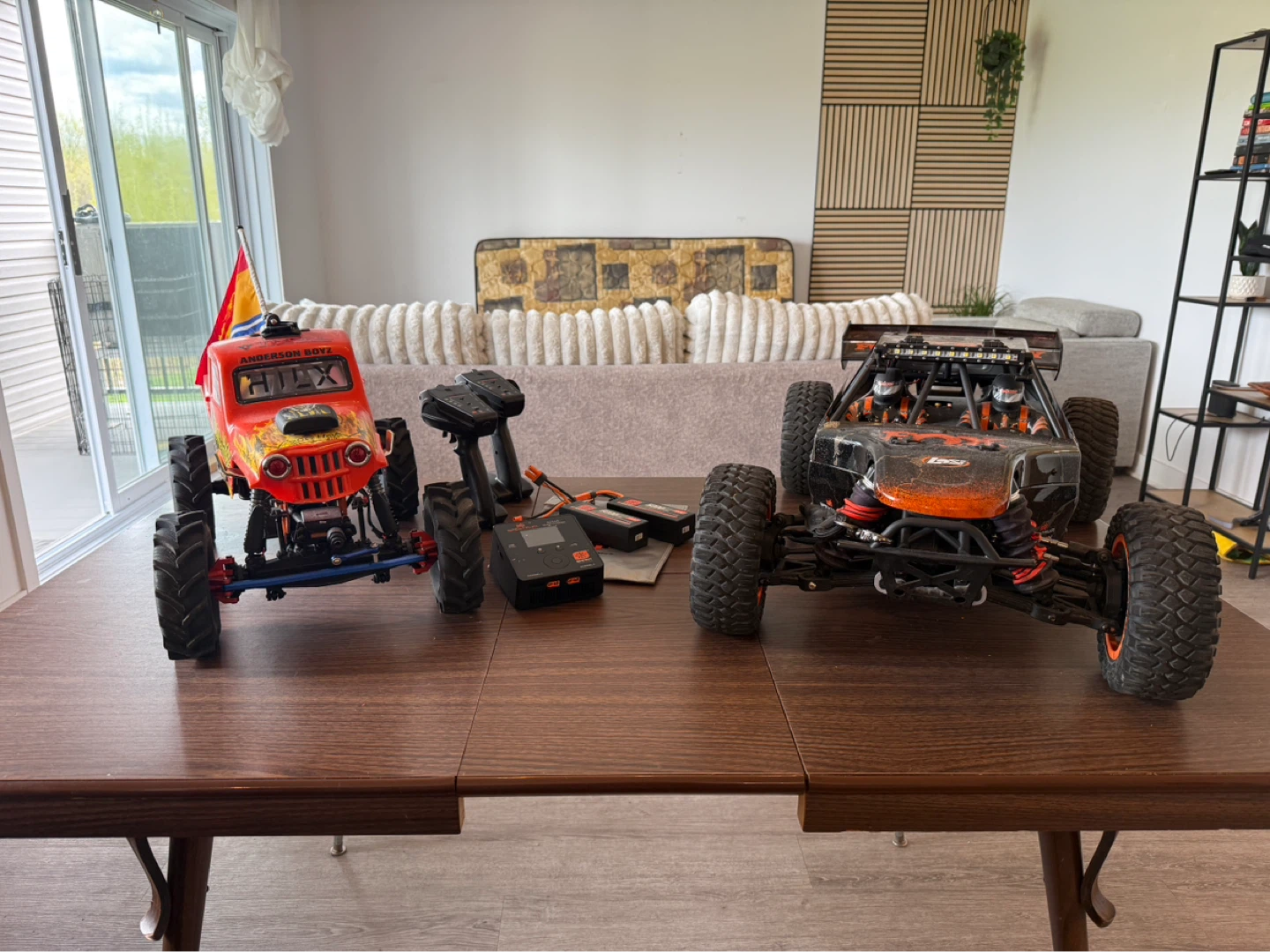 RC Monster Trucks with Remote Controls, Batteries, and Charger - photo 2