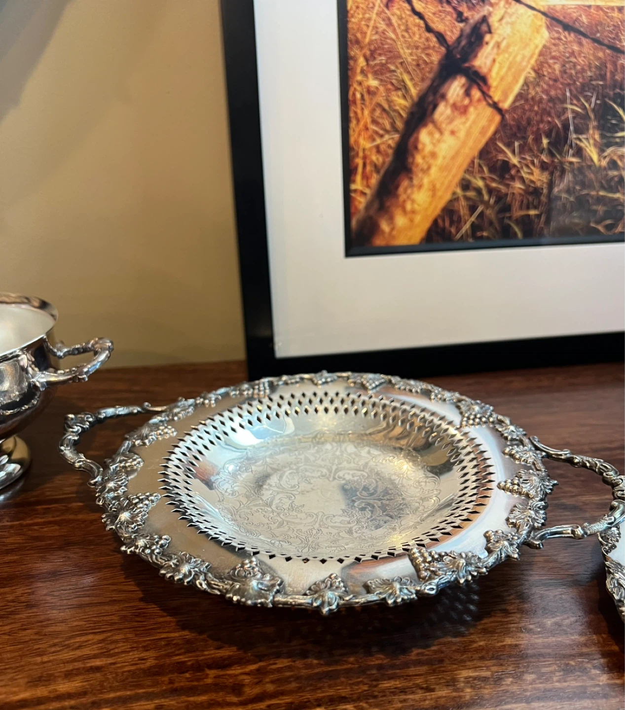 Vintage Ornate Silver-Plated Trio - photo 2