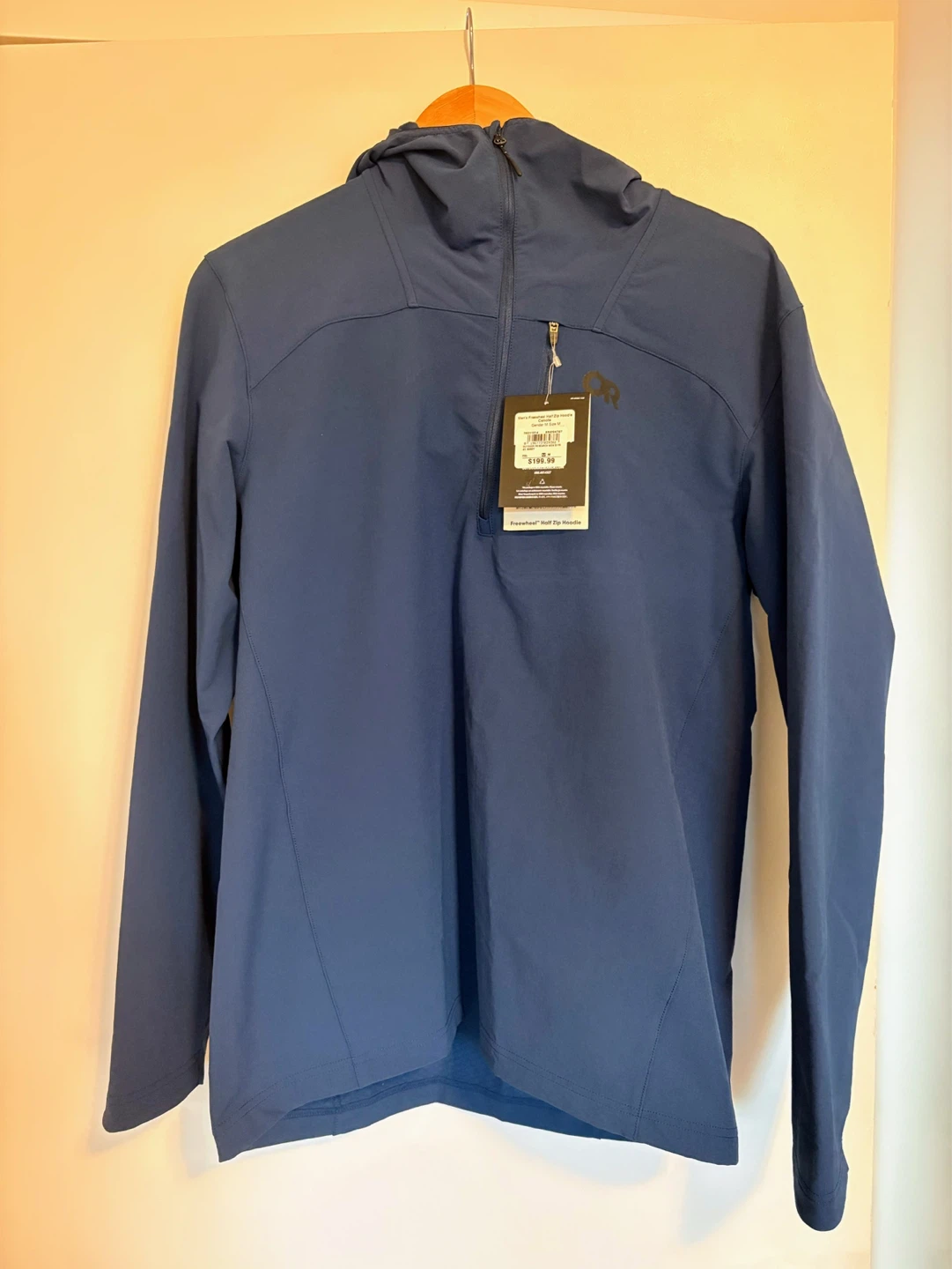 Outdoor Research Men's Freewheel Half Zip Hoodie - Navy, Size M - photo 3