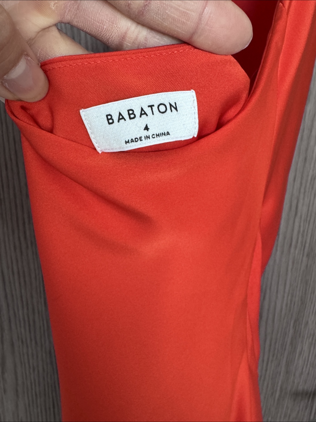 Babaton Audience Satin Mini Dress - Poppy Red Size 4 - photo 2