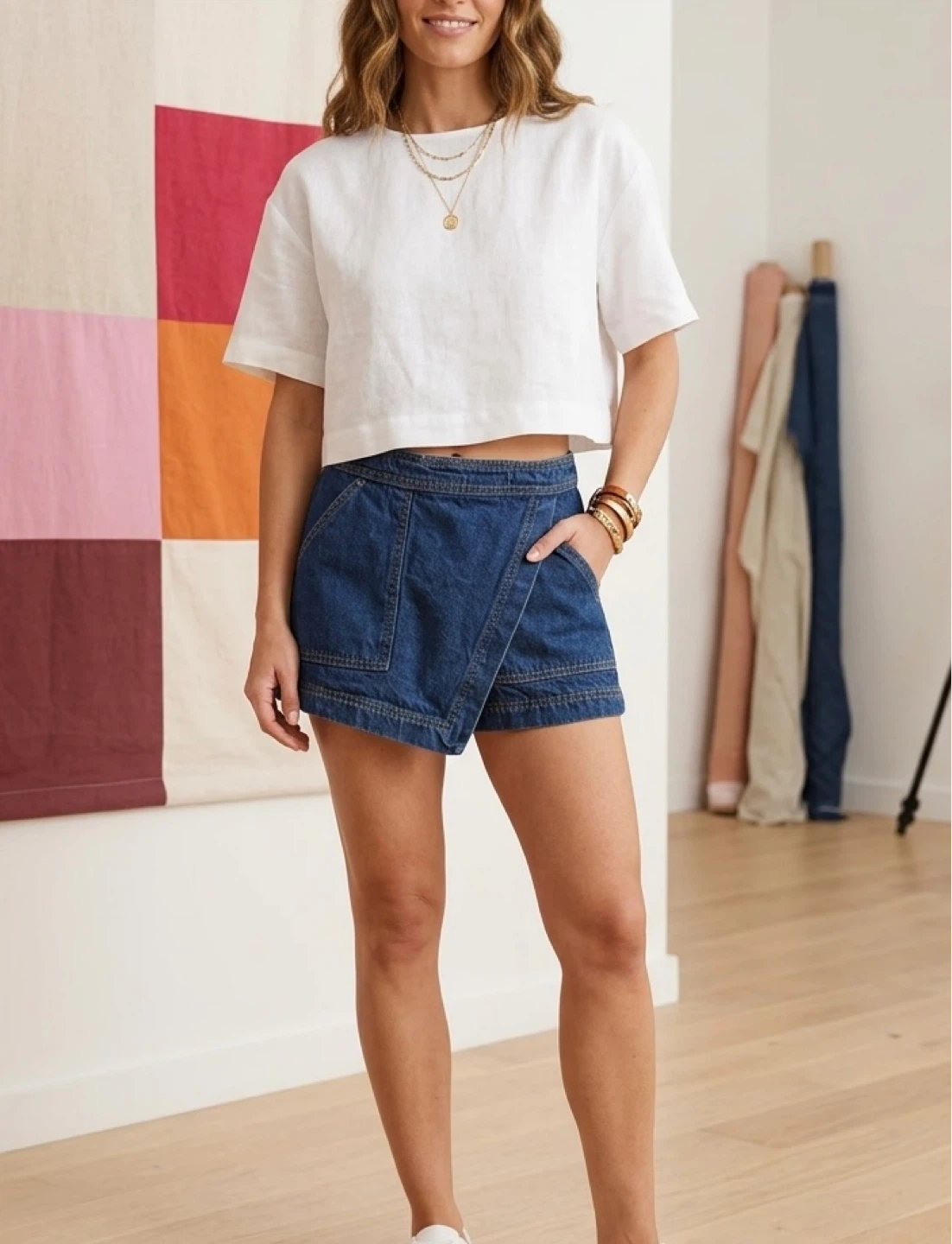 Mango Denim Shorts