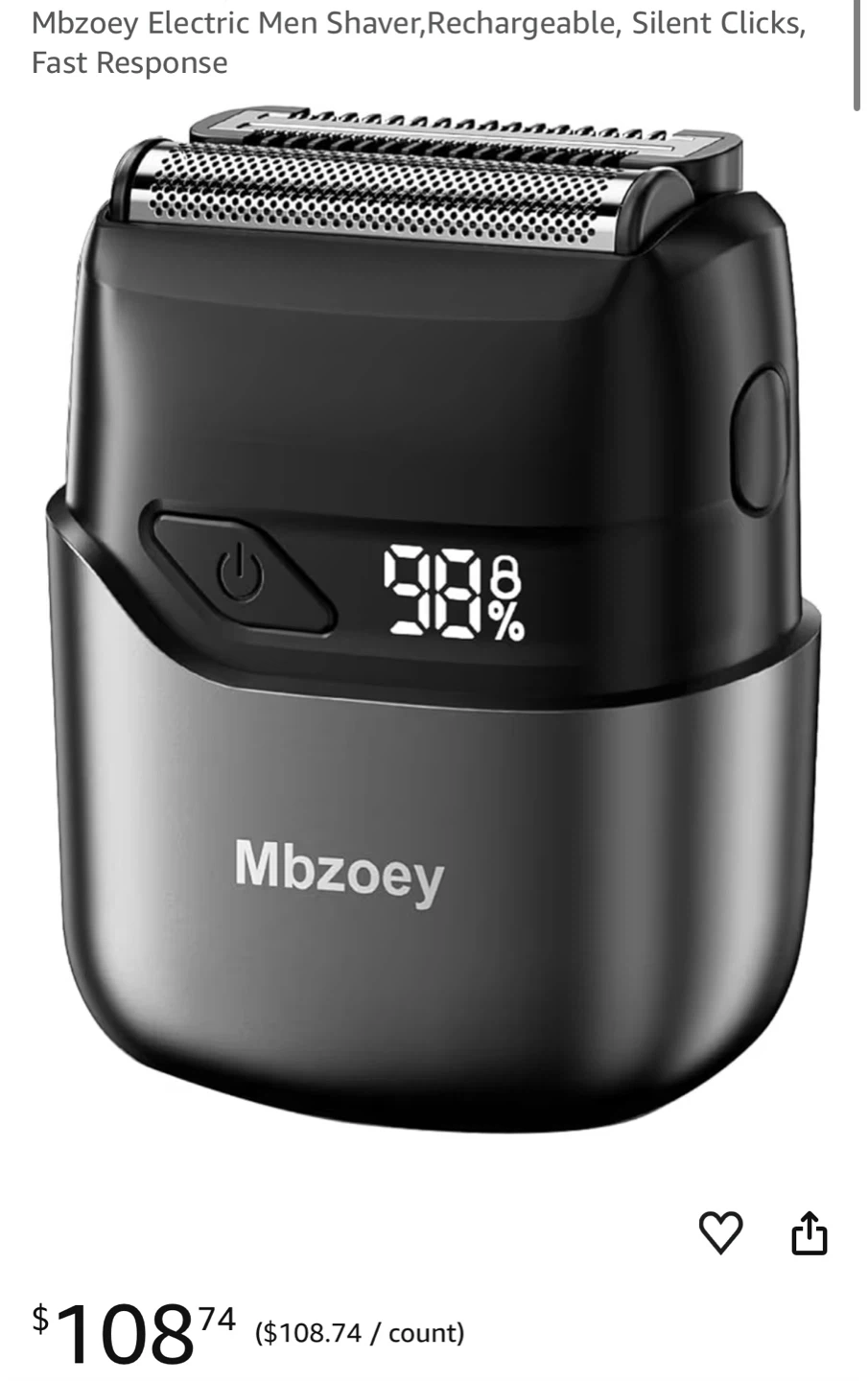 Mbzoey Electric Men's Shaver MS-9723 - photo 2