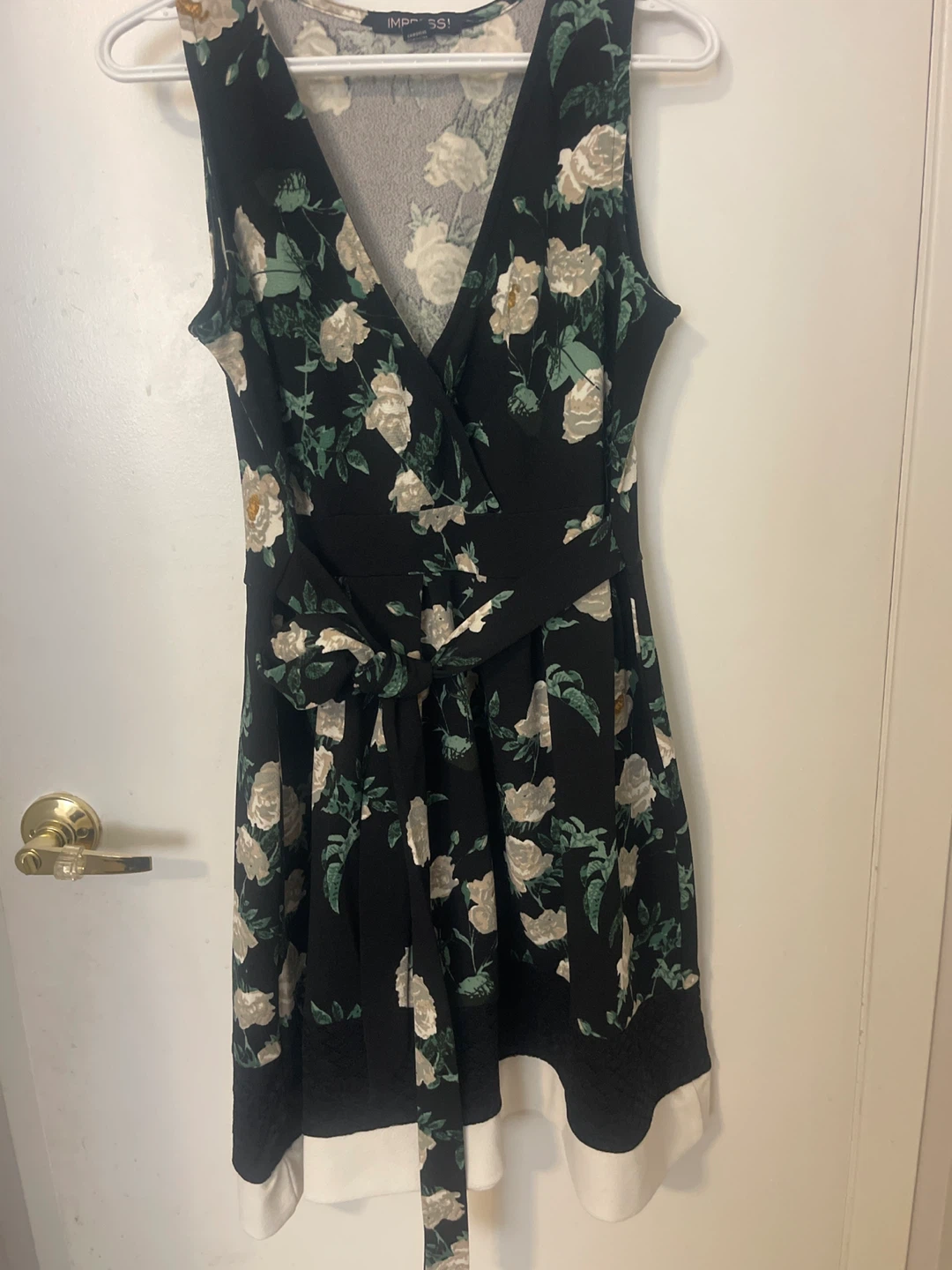 Black&Green Floral Dress