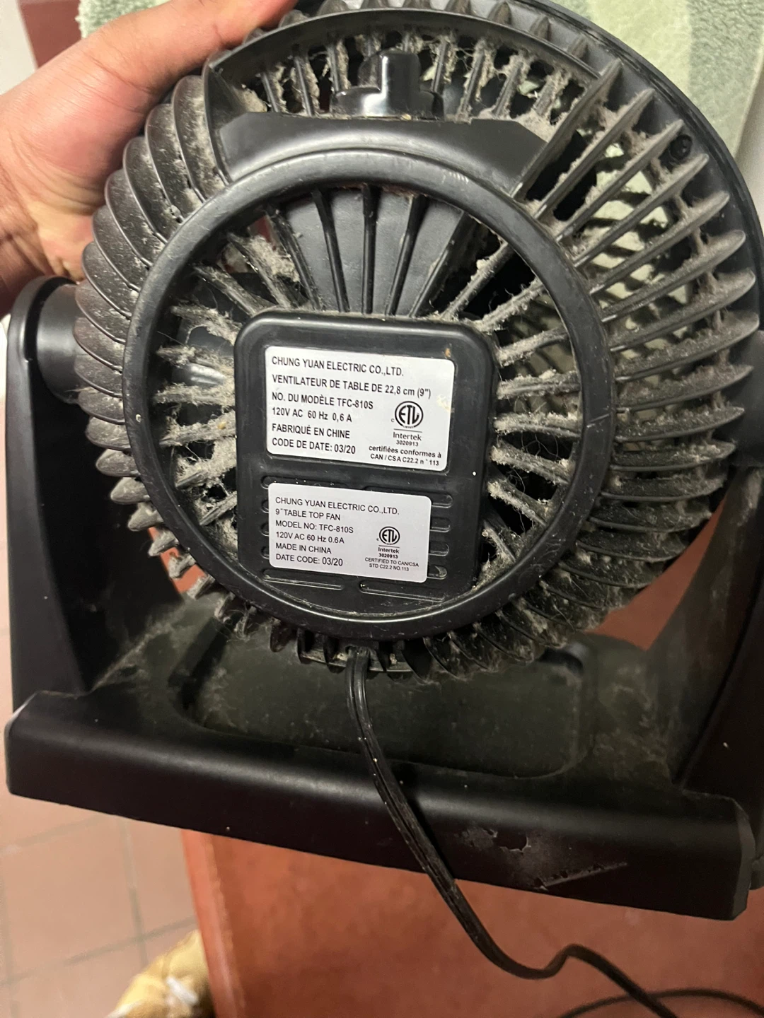 Chung Yuan Electric 9" Table Fan - photo 4