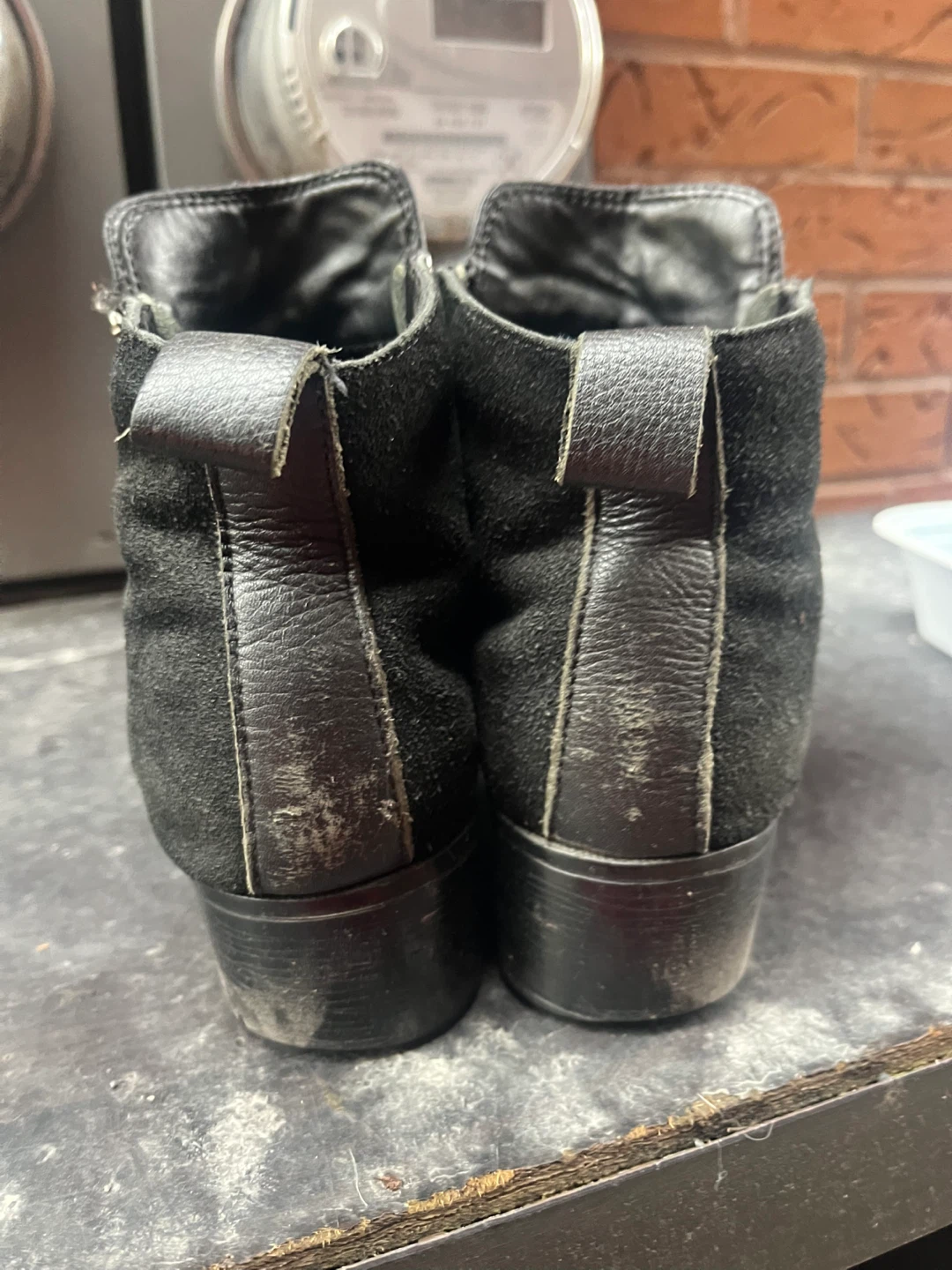 Cougar Black Leather & Suede Ankle Boots - photo 2