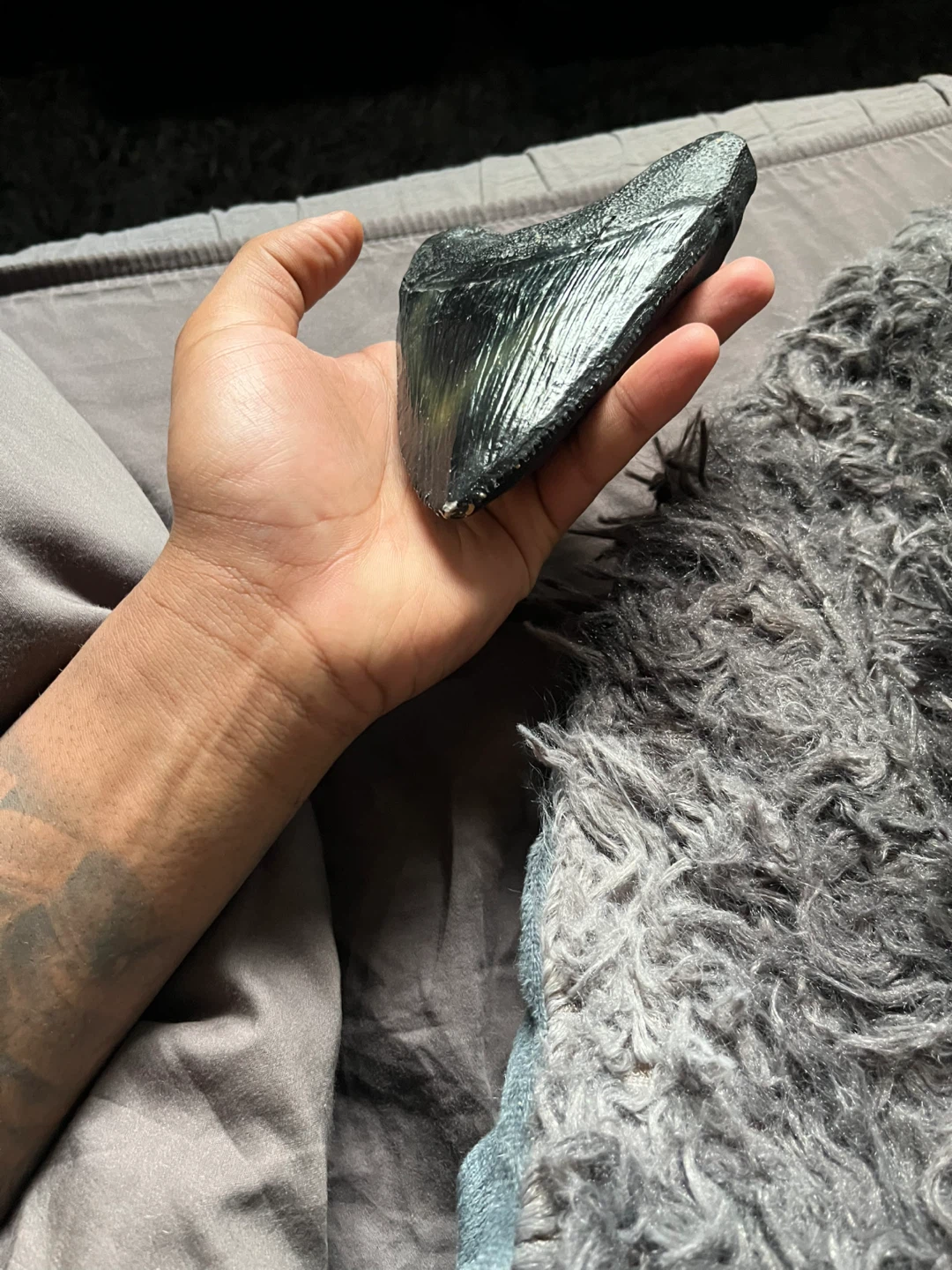 Megalodon Shark Tooth Fossil replica - photo 3
