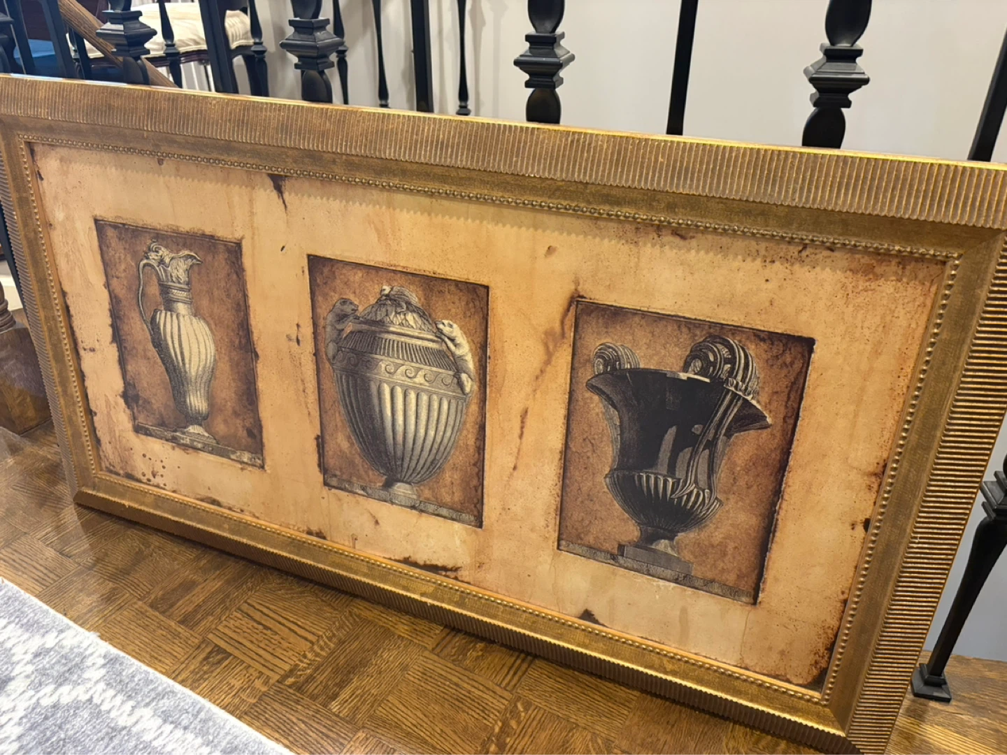 Framed Wall Art with Vases 43 x 23 inches