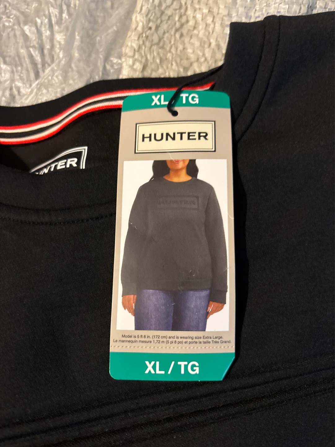 Ladies Hunter Black Crewneck Sweatshirt XL/TG - photo 2