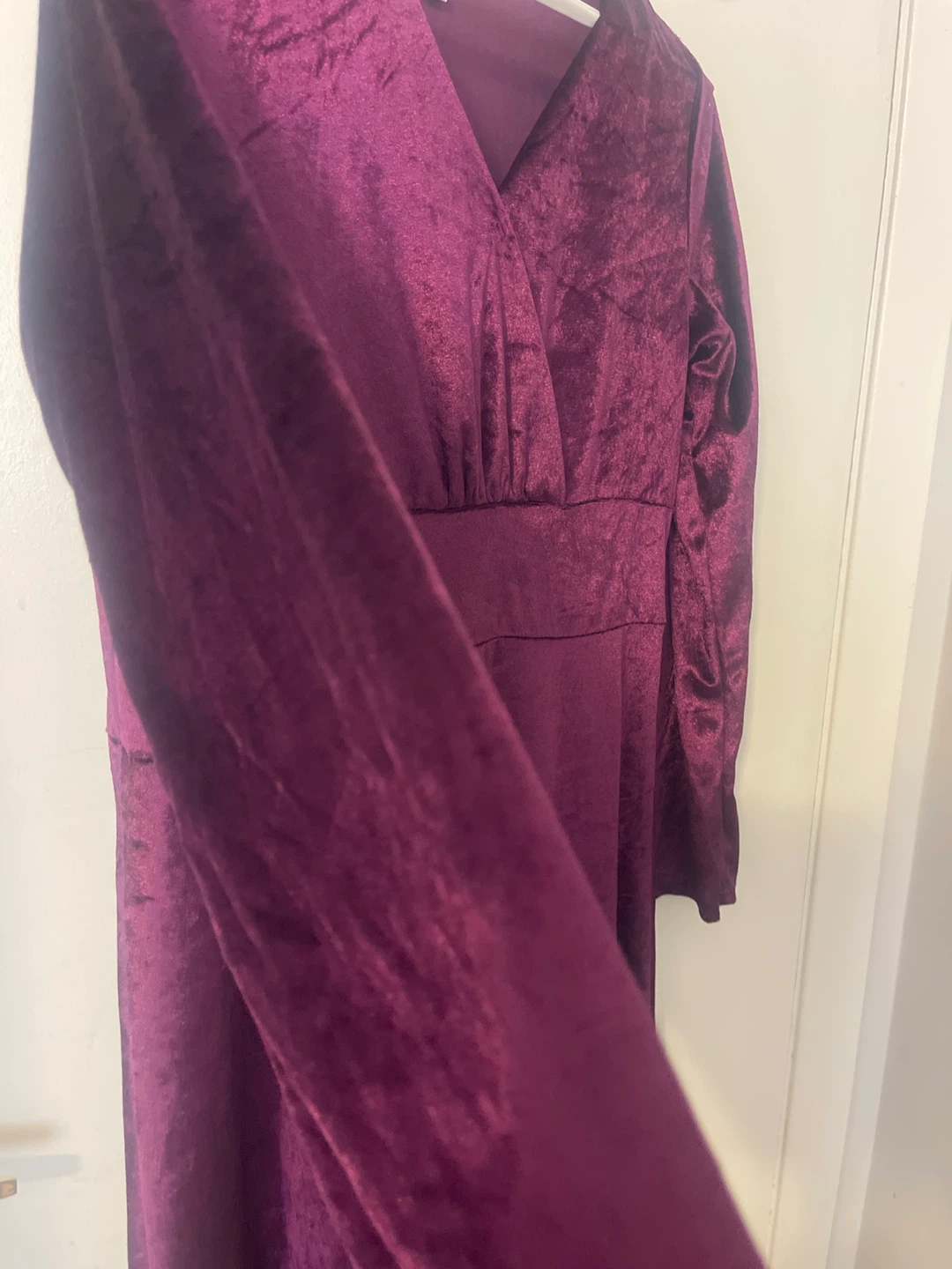 Purple Velvet Maxi Dress - photo 3