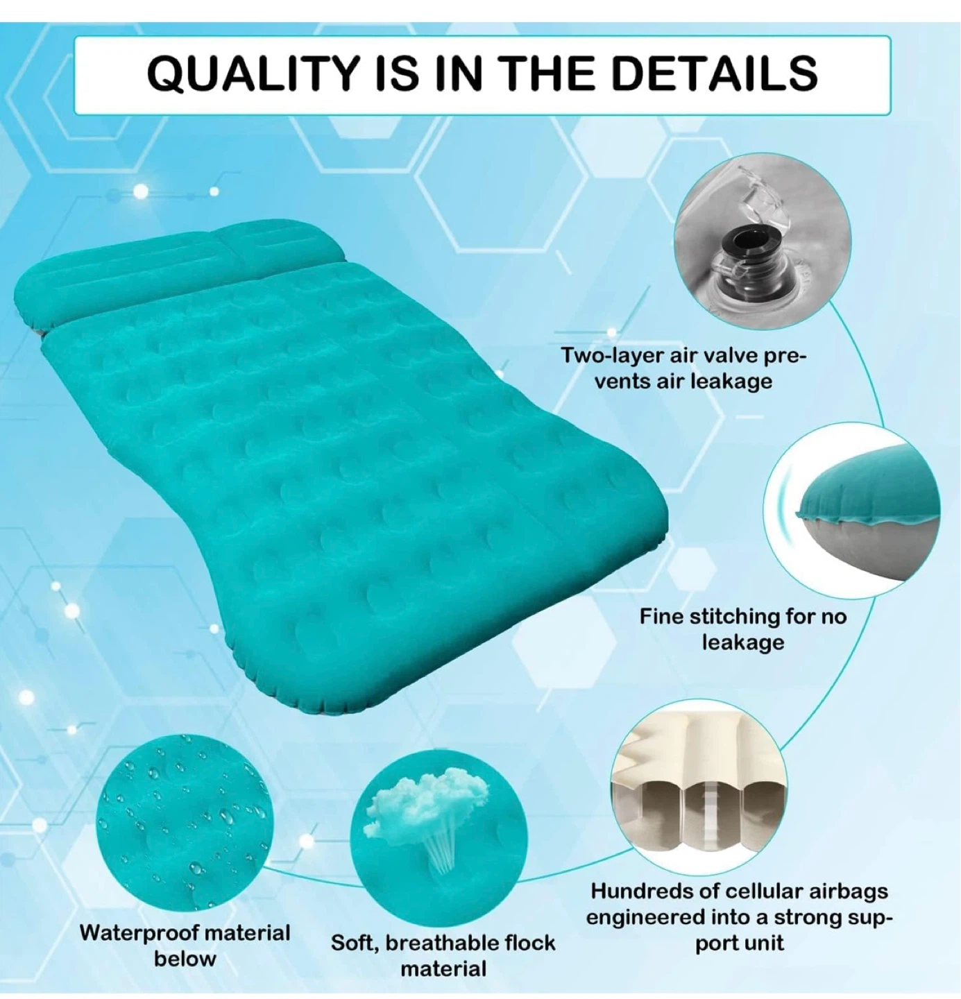 Inflatable Car Air Mattress - Queen Size - photo 2