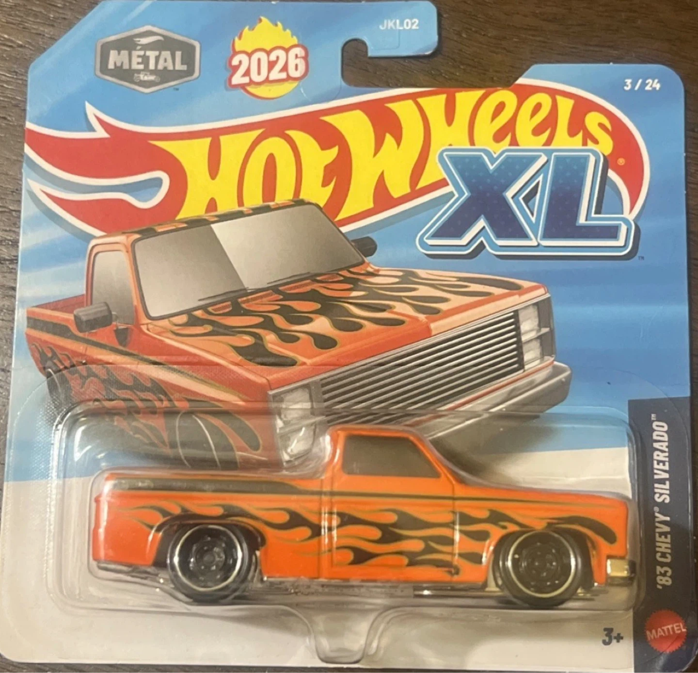 Hot Wheels '83 Chevy Silverado XL Die-Cast Toy Truck