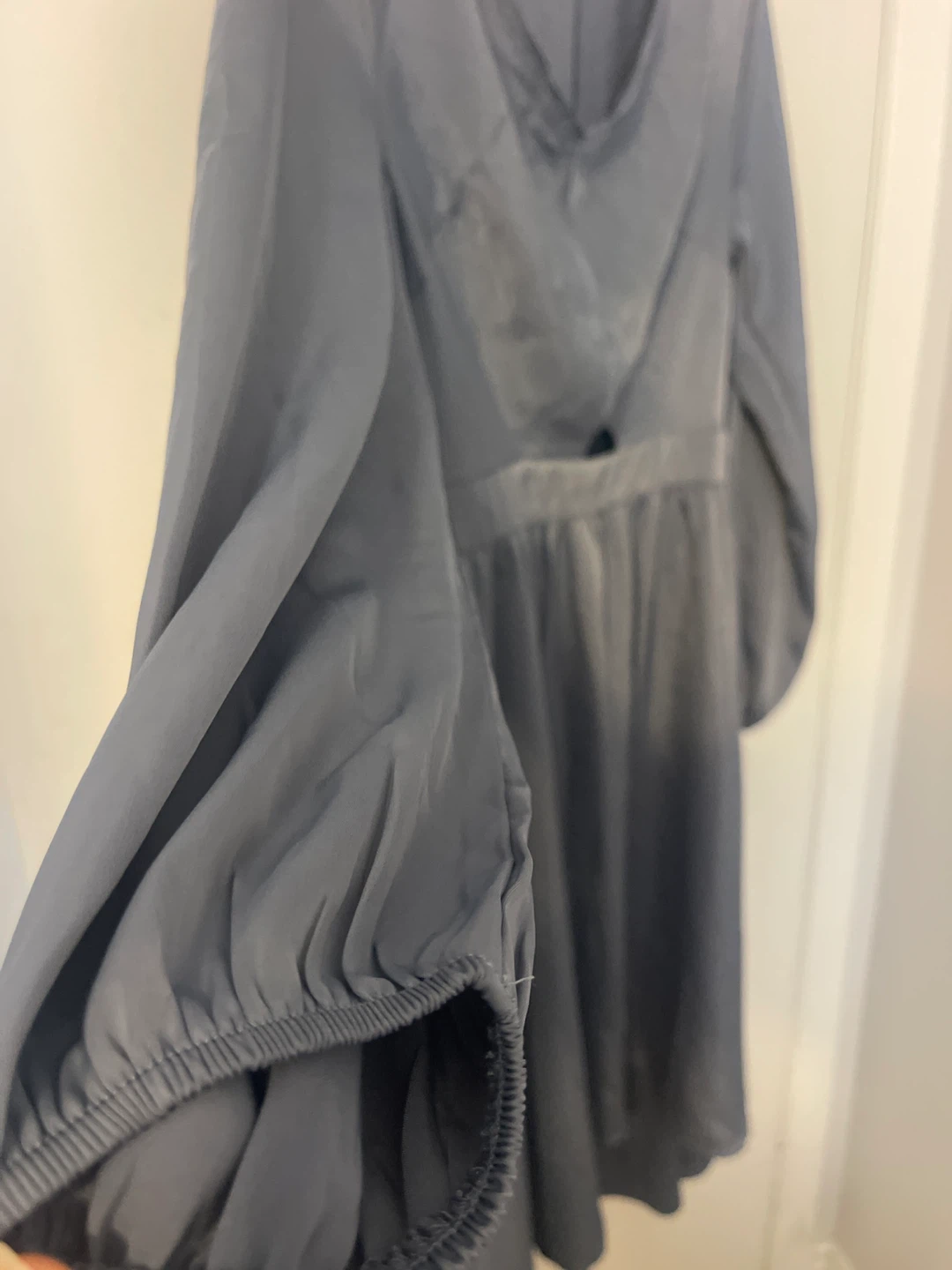 Grey Long Sleeve Cutout Dress - photo 3